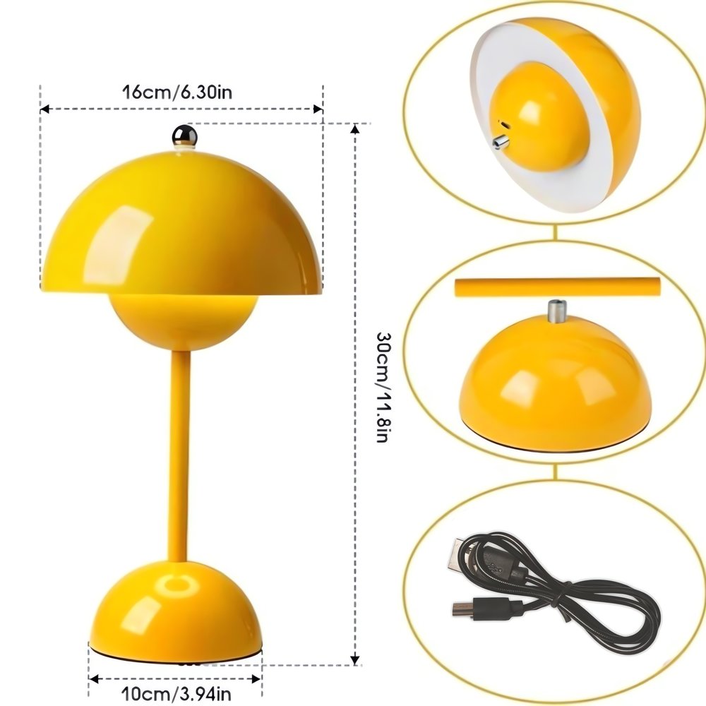 Lampe Vintage En Forme De Champignon