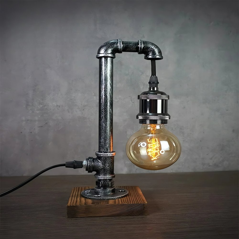 Lampe Vintage en Tube Industriel