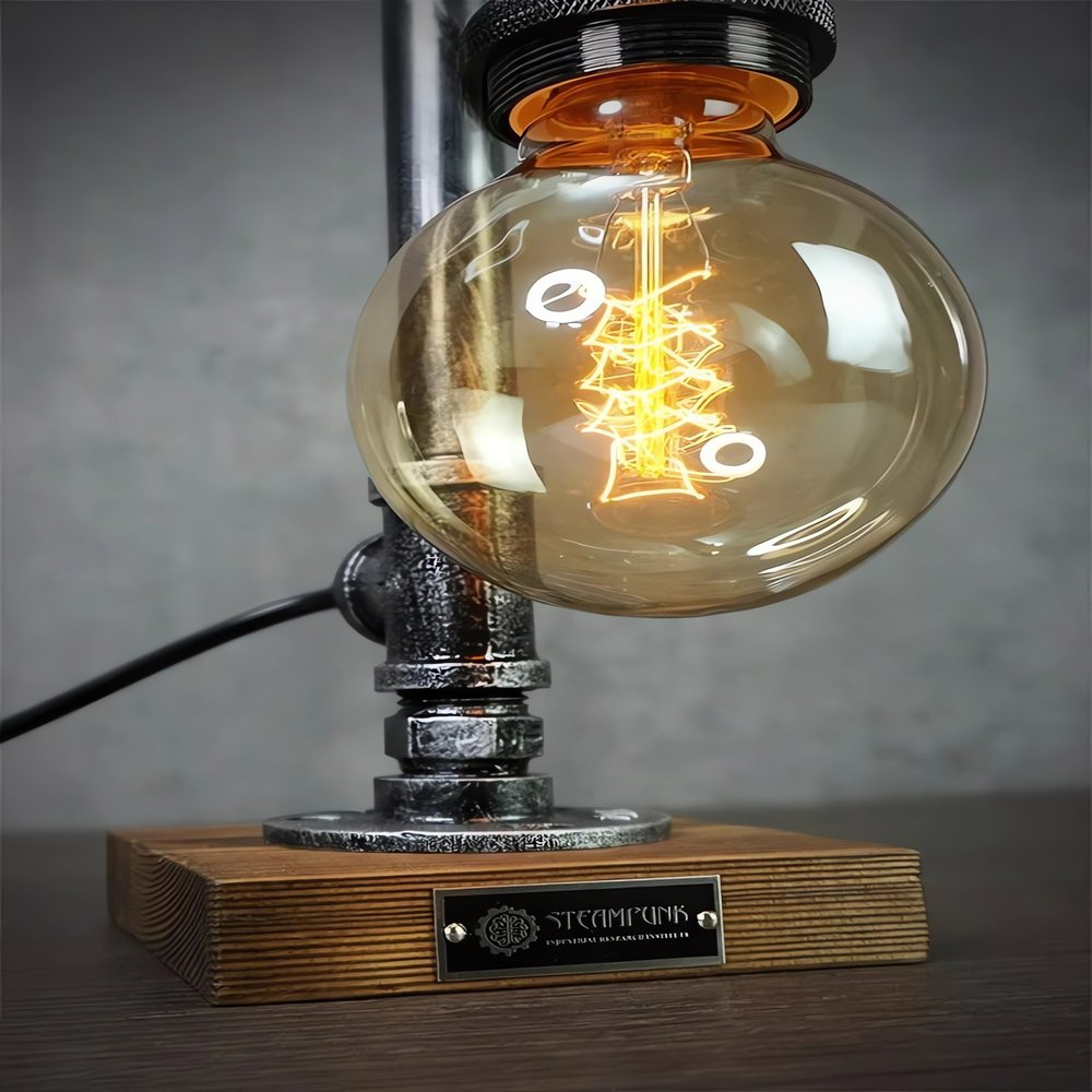 Lampe Vintage En Tube Steampunk