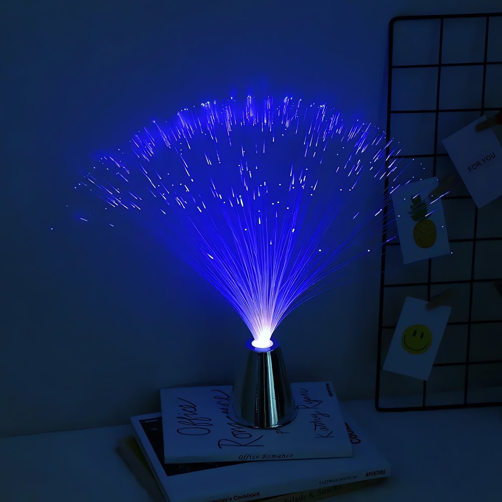 Lampe Vintage Fibre Optique Bleue