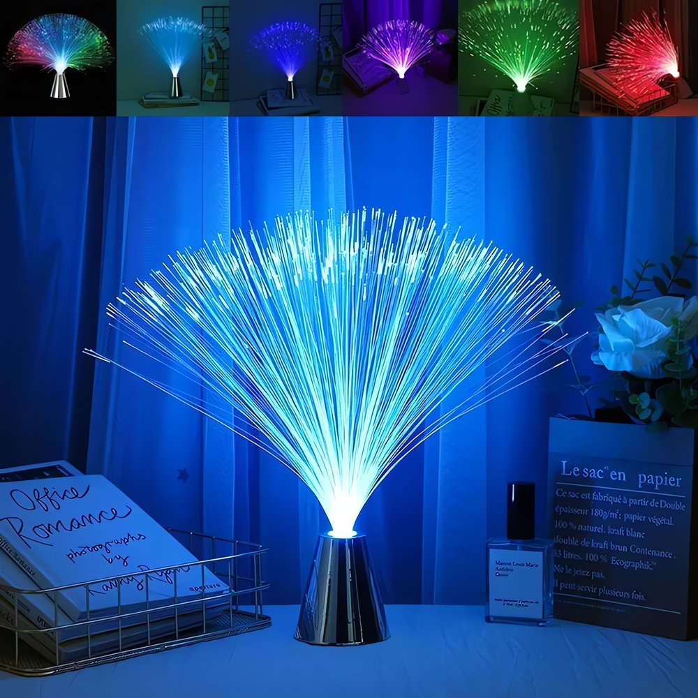 Lampe Vintage Fibre Optique Changeante