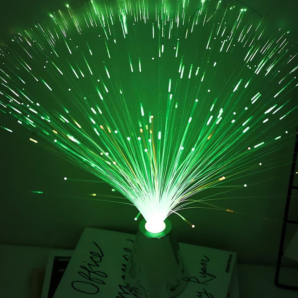 Lampe Vintage Fibre Optique Verte