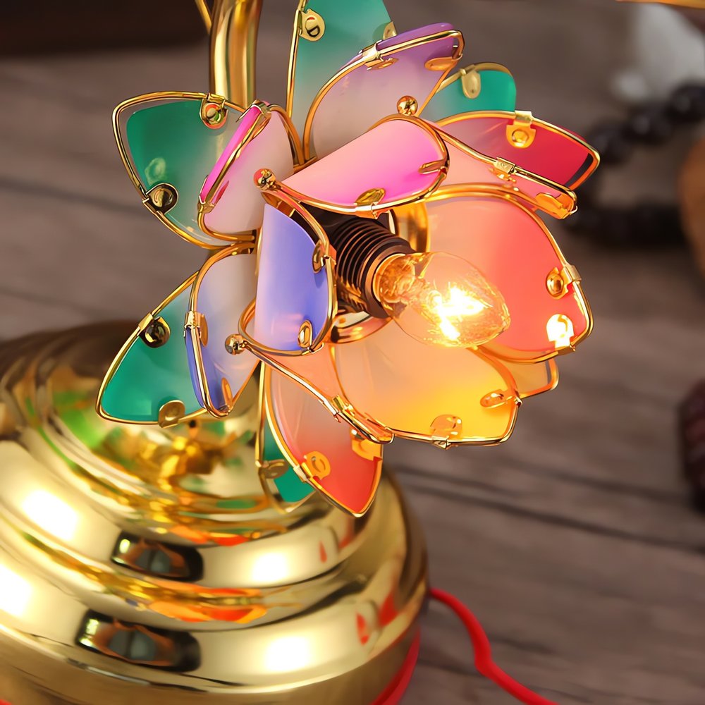 Lampe Vintage Fleur De Lotus Éclairage