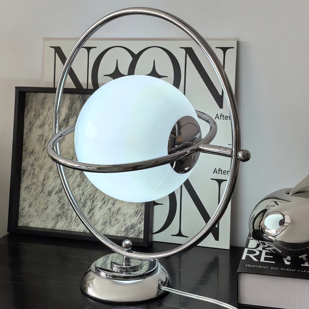Lampe Vintage Globe En Verre Design Astronomique
