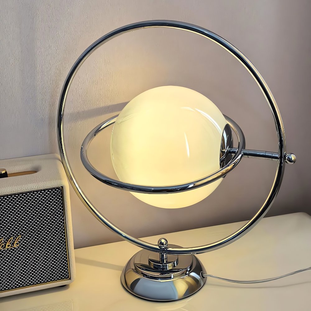 Lampe Vintage Globe En Verre Planétaire