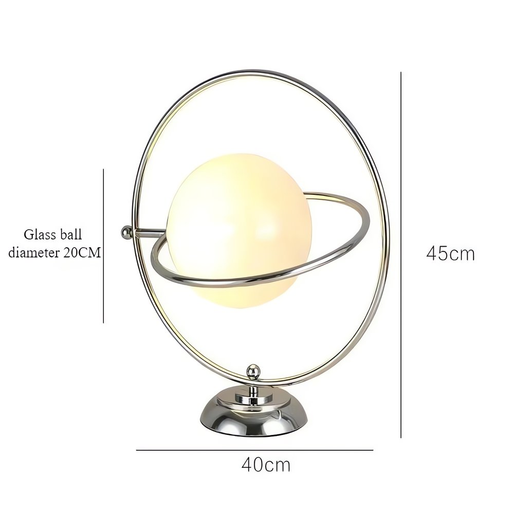 Lampe Vintage Globe En Verre Planétaire