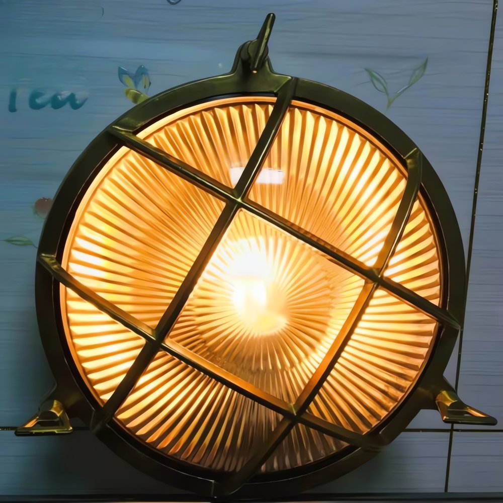 Lampe Vintage Hublot Lumineuse