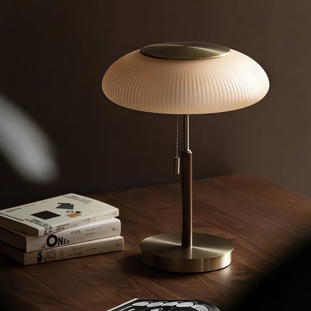 Lampe Vintage Japonaise Dorée