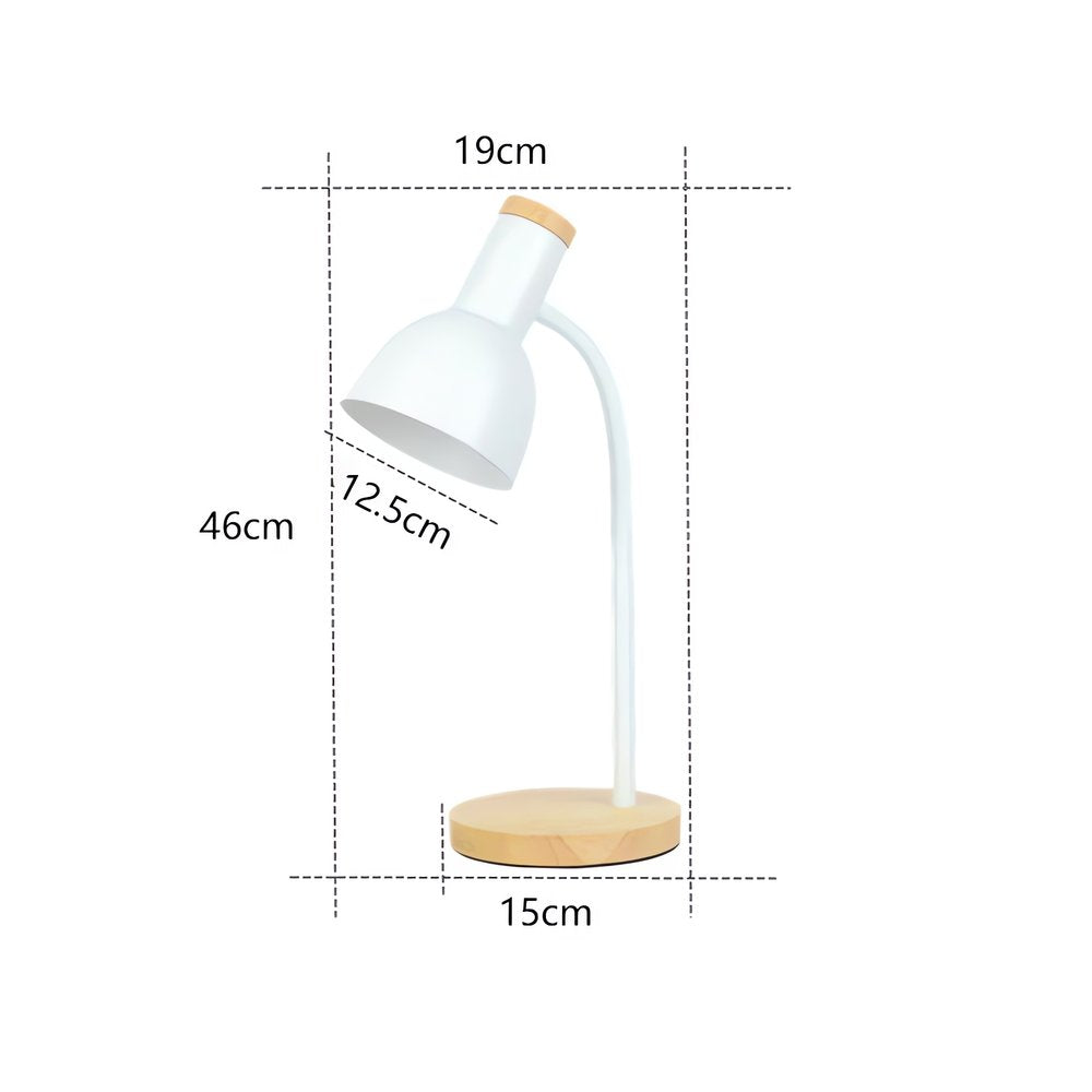 Lampe Vintage Jaune Bois Ronde