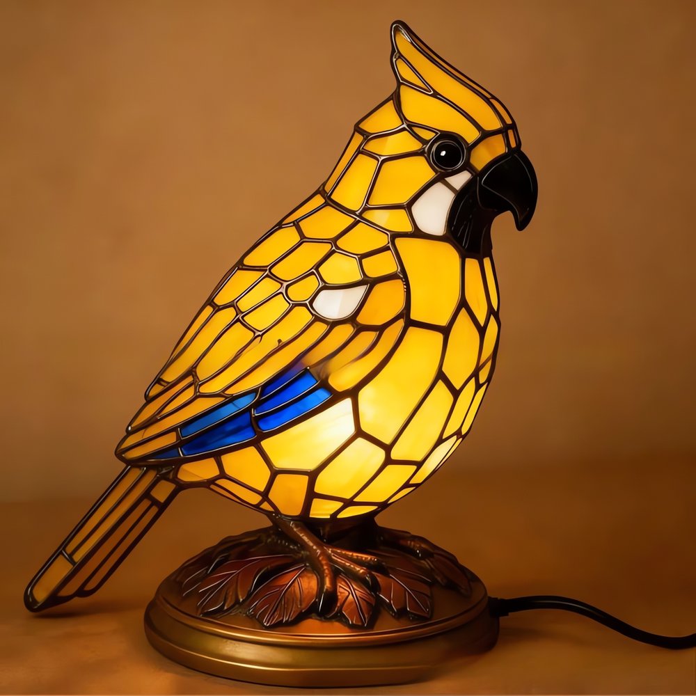 Lampe Vintage Oiseau Jaune