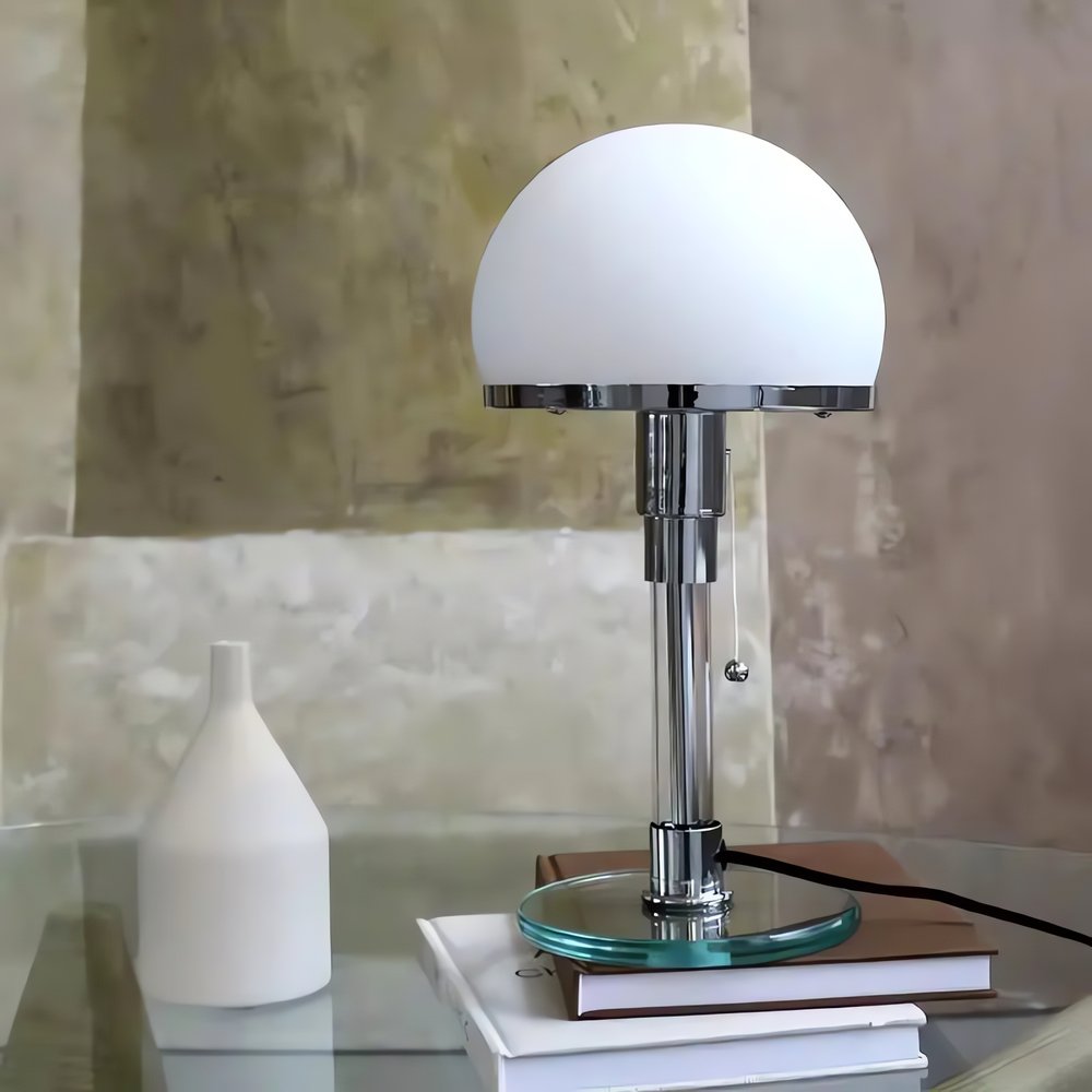 Lampe Vintage Opaline Art Déco