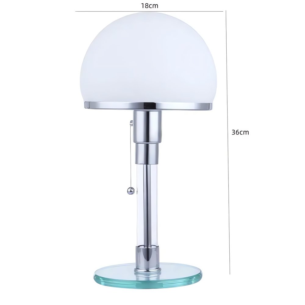 Lampe Vintage Opaline Moderniste Blanche