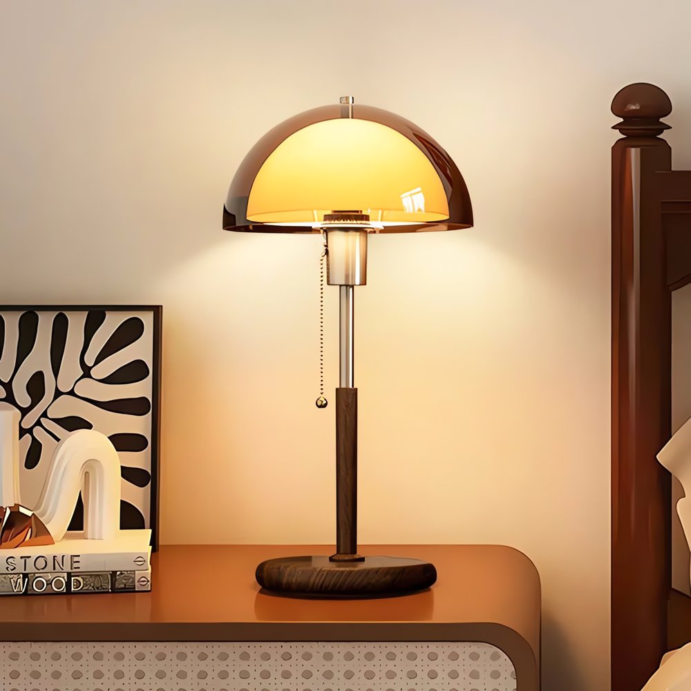 Lampe Vintage Orange Sur Pied Élégante