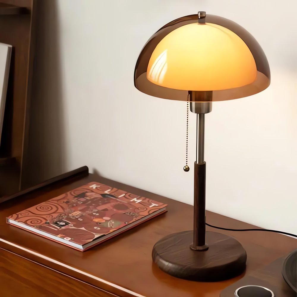 Lampe Vintage Orange Sur Pied Rétro