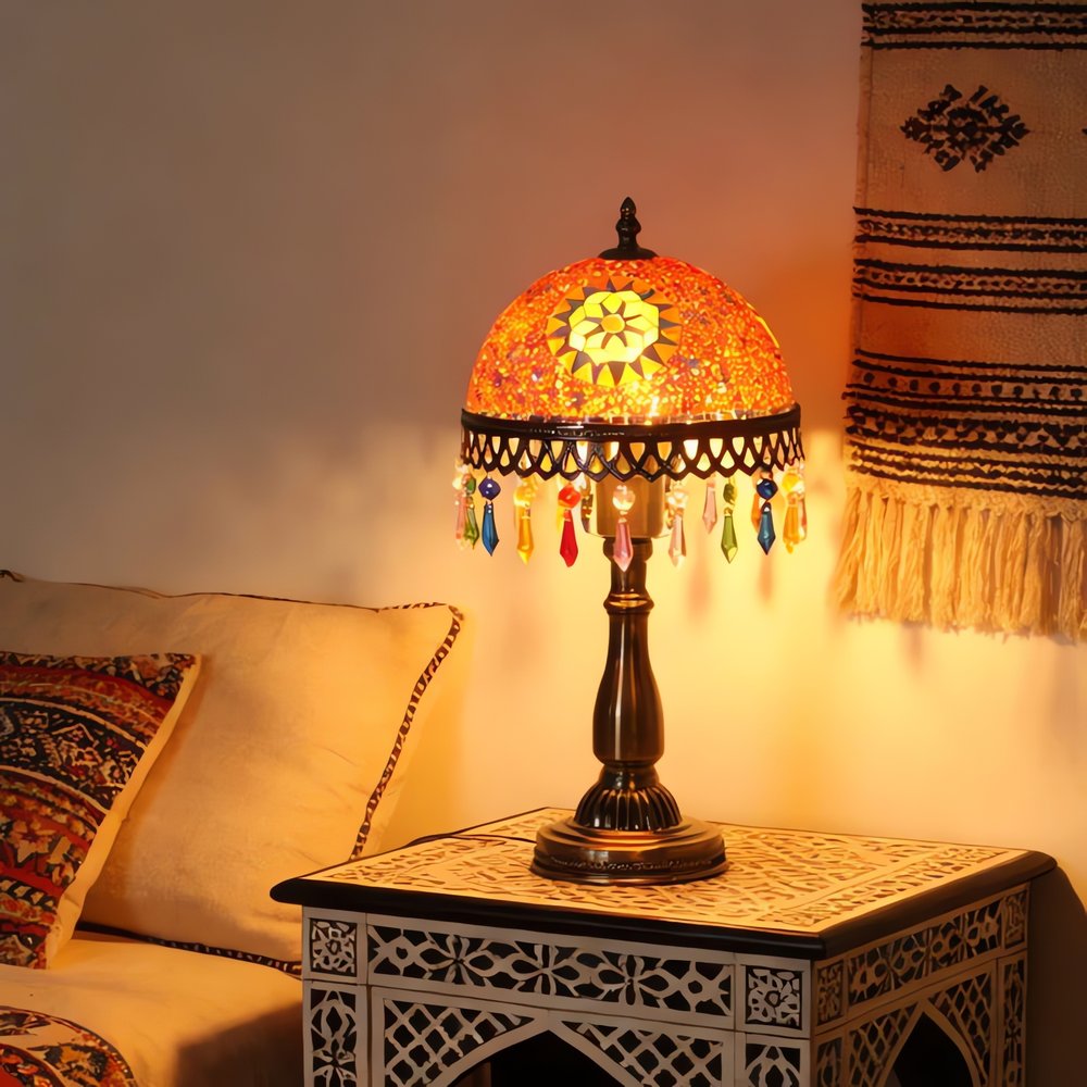 Lampe Vintage Pampille Mosaïque
