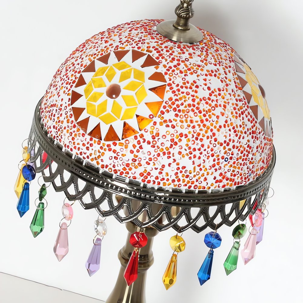Lampe Vintage Pampille Mosaïque Vibrante