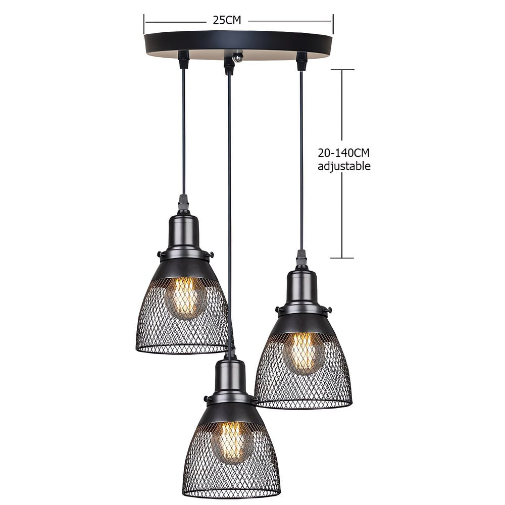 Lampe Vintage Pour Cuisine Trio Industriel