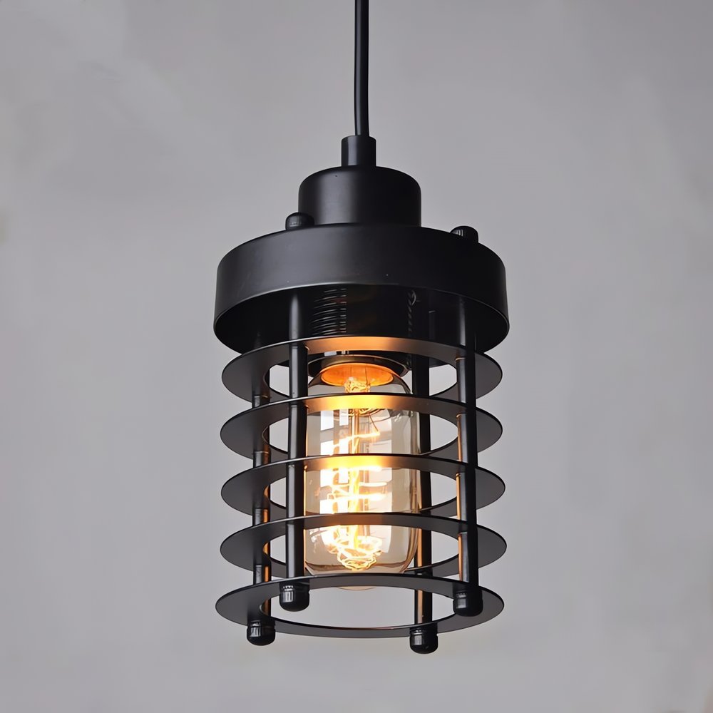 Lampe Vintage Pour Plafond Anneaux Métallique