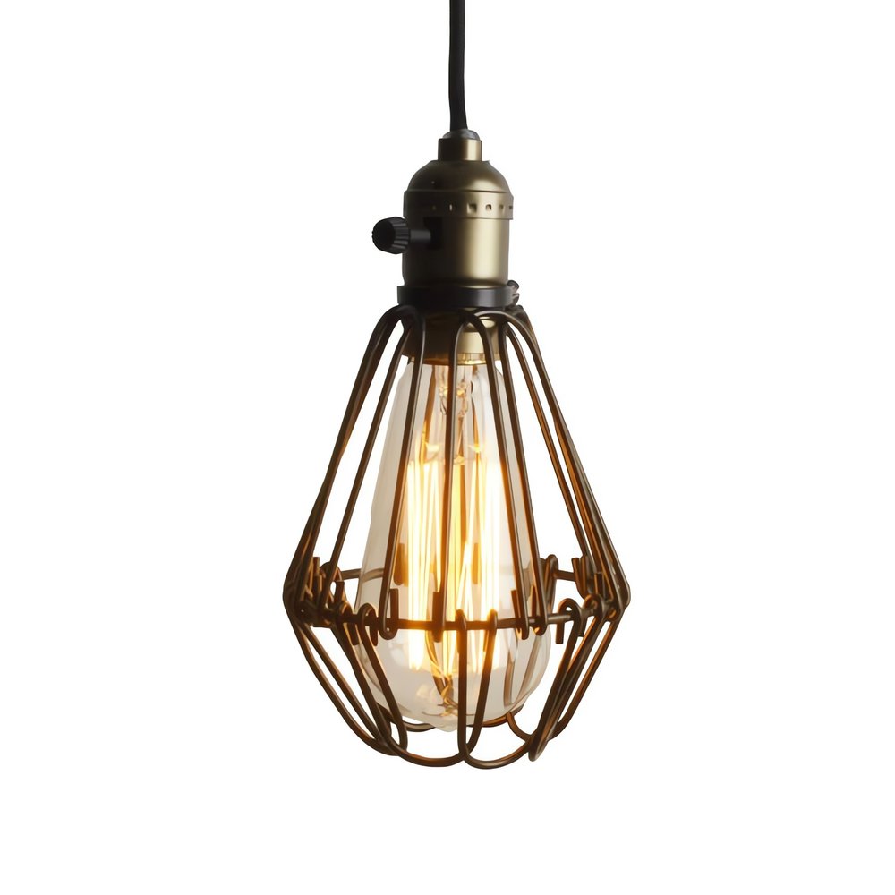 Lampe Vintage Pour Plafond Dorée Élégante