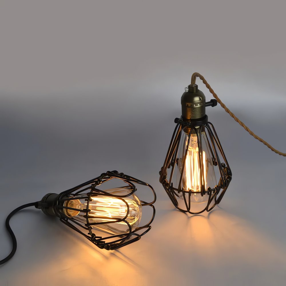 Lampe Vintage Pour Plafond Double Suspendue
