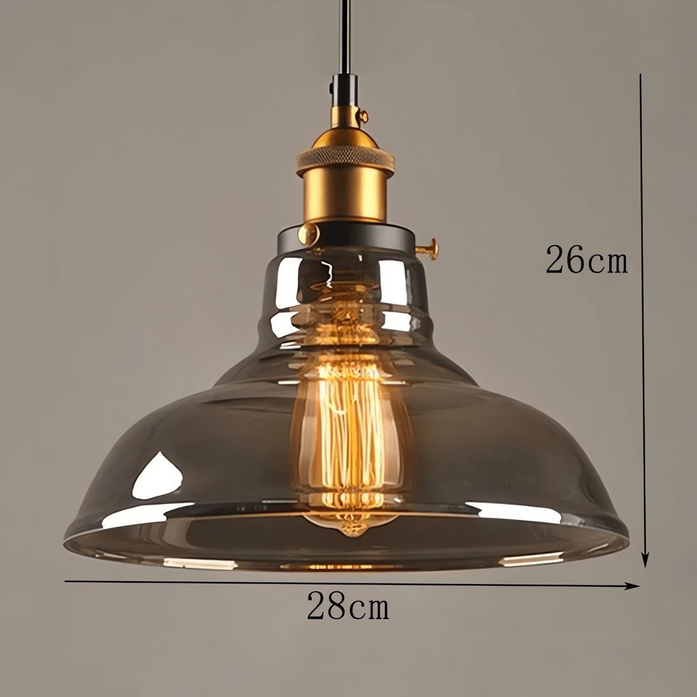 Lampe Vintage Pour Salon Industriel Verre