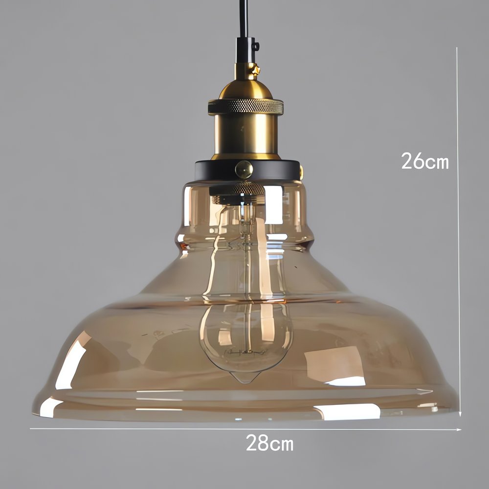 Lampe Vintage Pour Salon Industrielle Ambrée