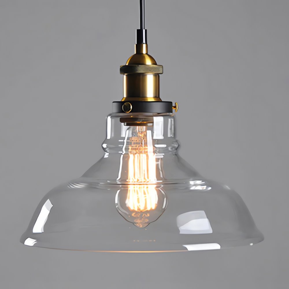 Lampe Vintage Pour Salon Verre Transparent
