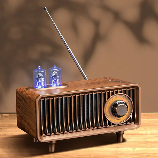 Lampe Vintage Radio Rétro Bois