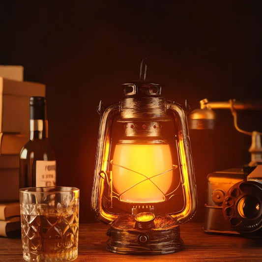 Lampe Vintage Rechargeable Bronze Éclatante