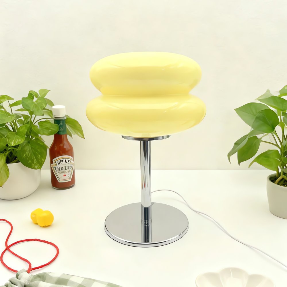 Lampe Vintage Ronde Jaune