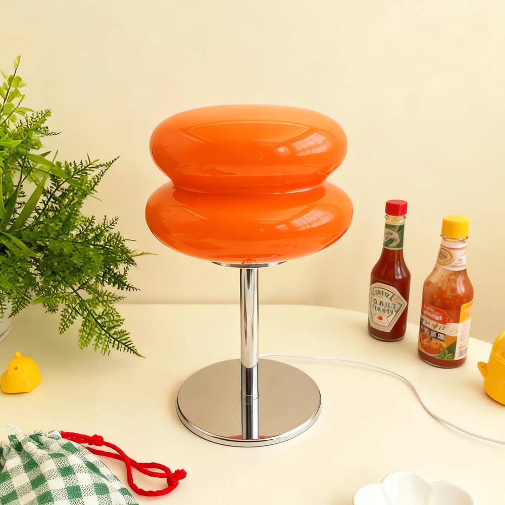 Lampe Vintage Ronde Orange