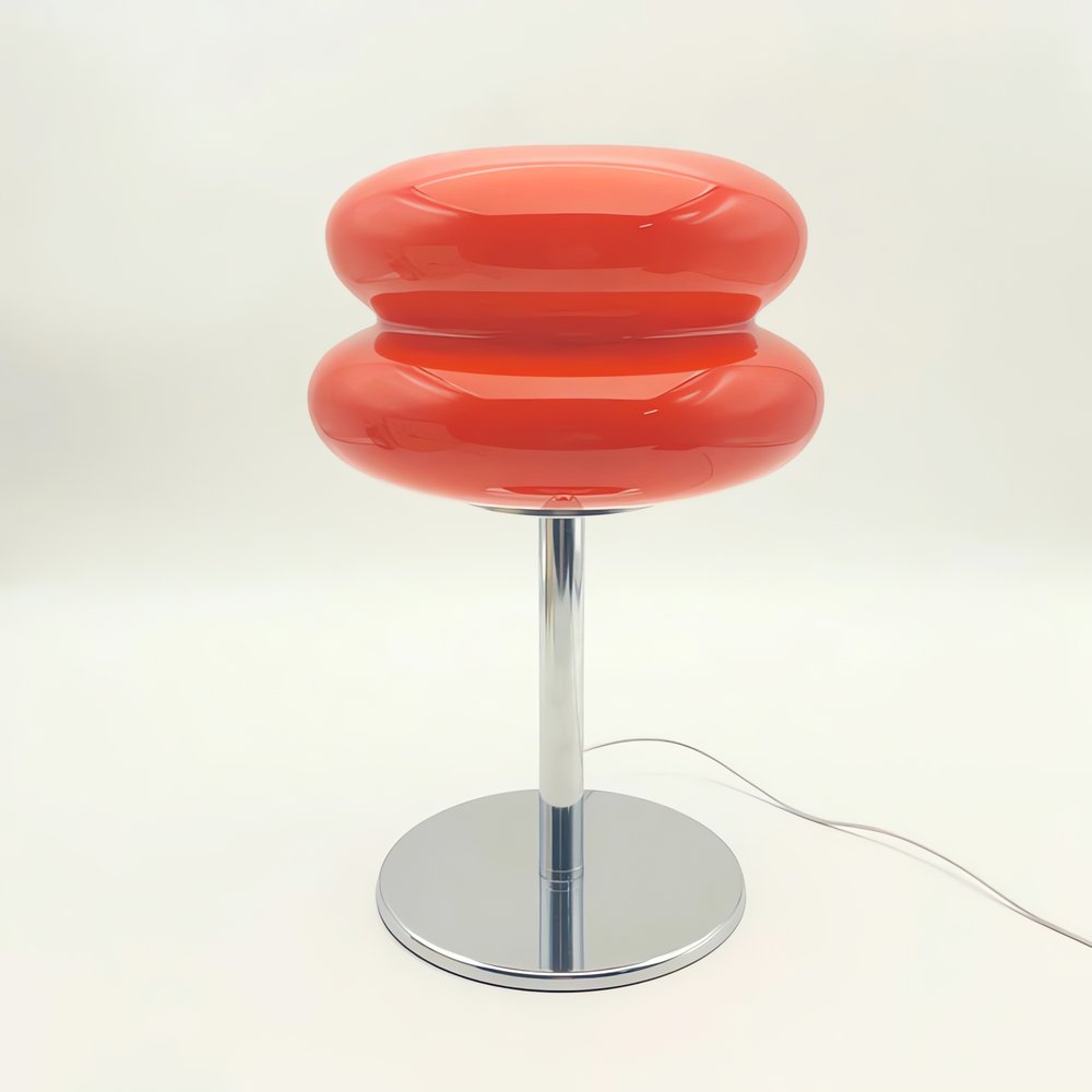 Lampe Vintage Ronde Rouge
