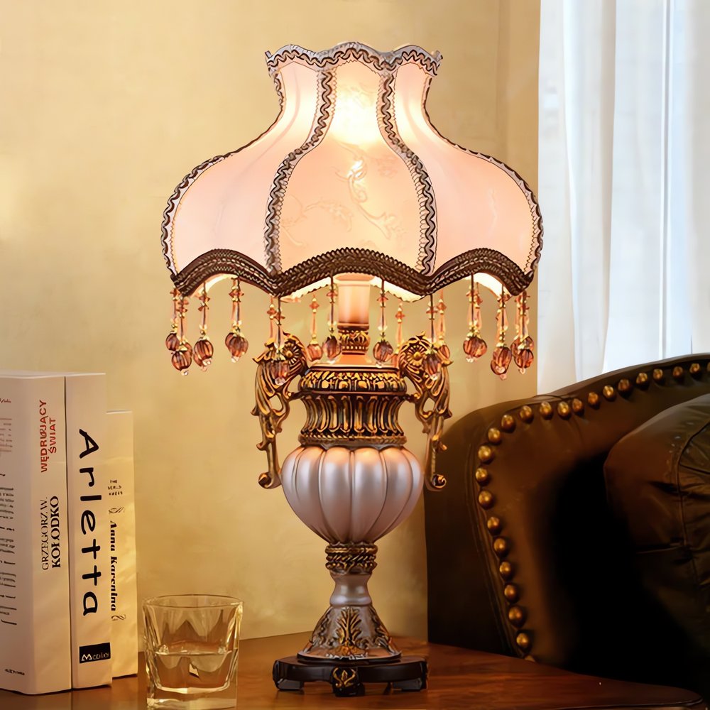 Lampe Vintage Rose Abat