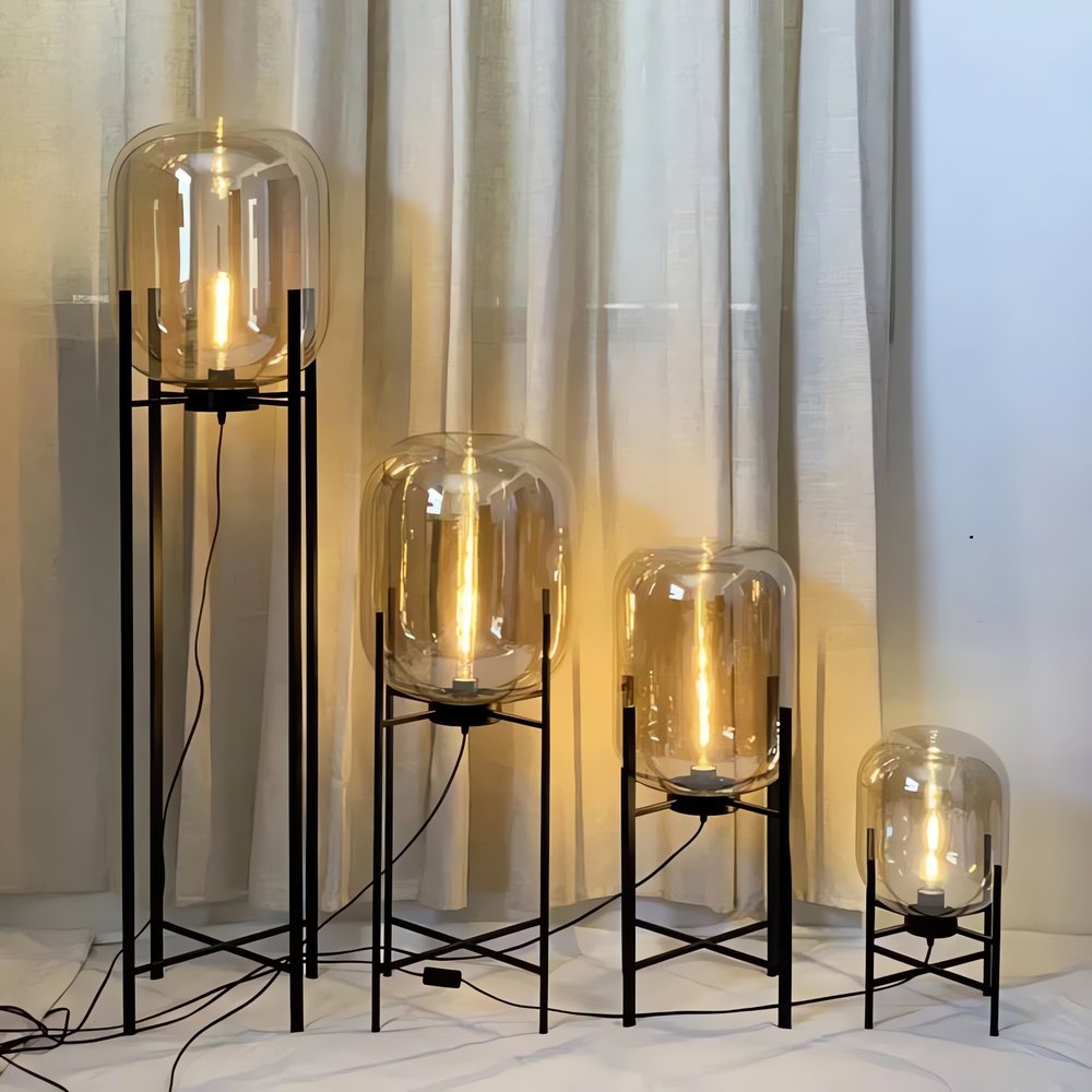 Lampe Vintage Sur Pied Ensemble Éclairage