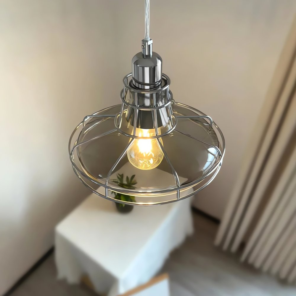 Lampe Vintage Suspension Métallique Design
