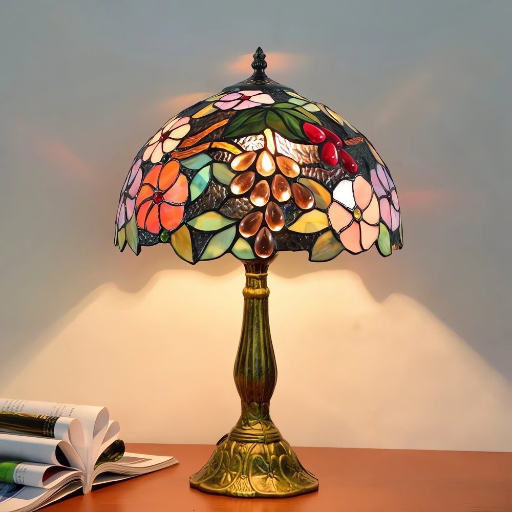 Lampe Vintage Tiffany Fleurs Autre