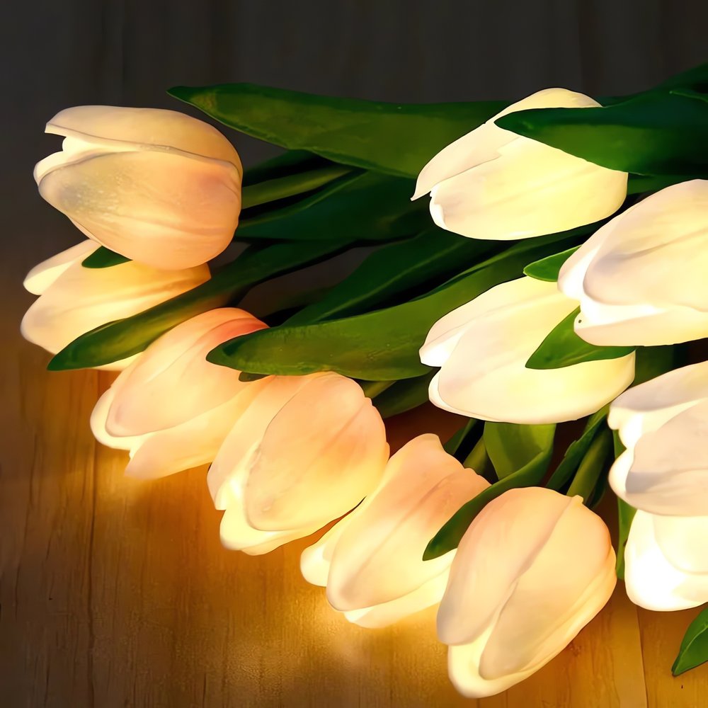 Lampe Vintage Tulipe Blanche