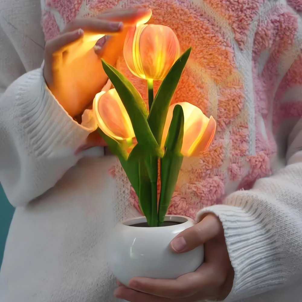 Lampe Vintage Tulipe Main