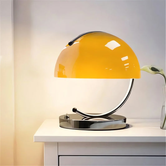 Lampe Vintage Verre Orange