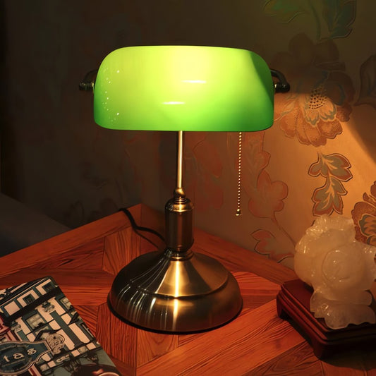 Lampe Vintage Verte Bureau