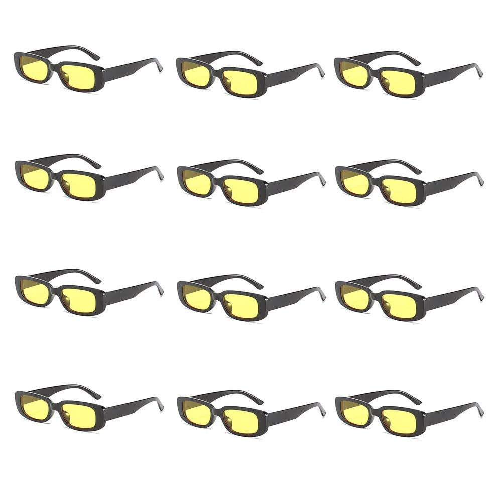 Lot De Lunettes Vintage Jaune Fluo