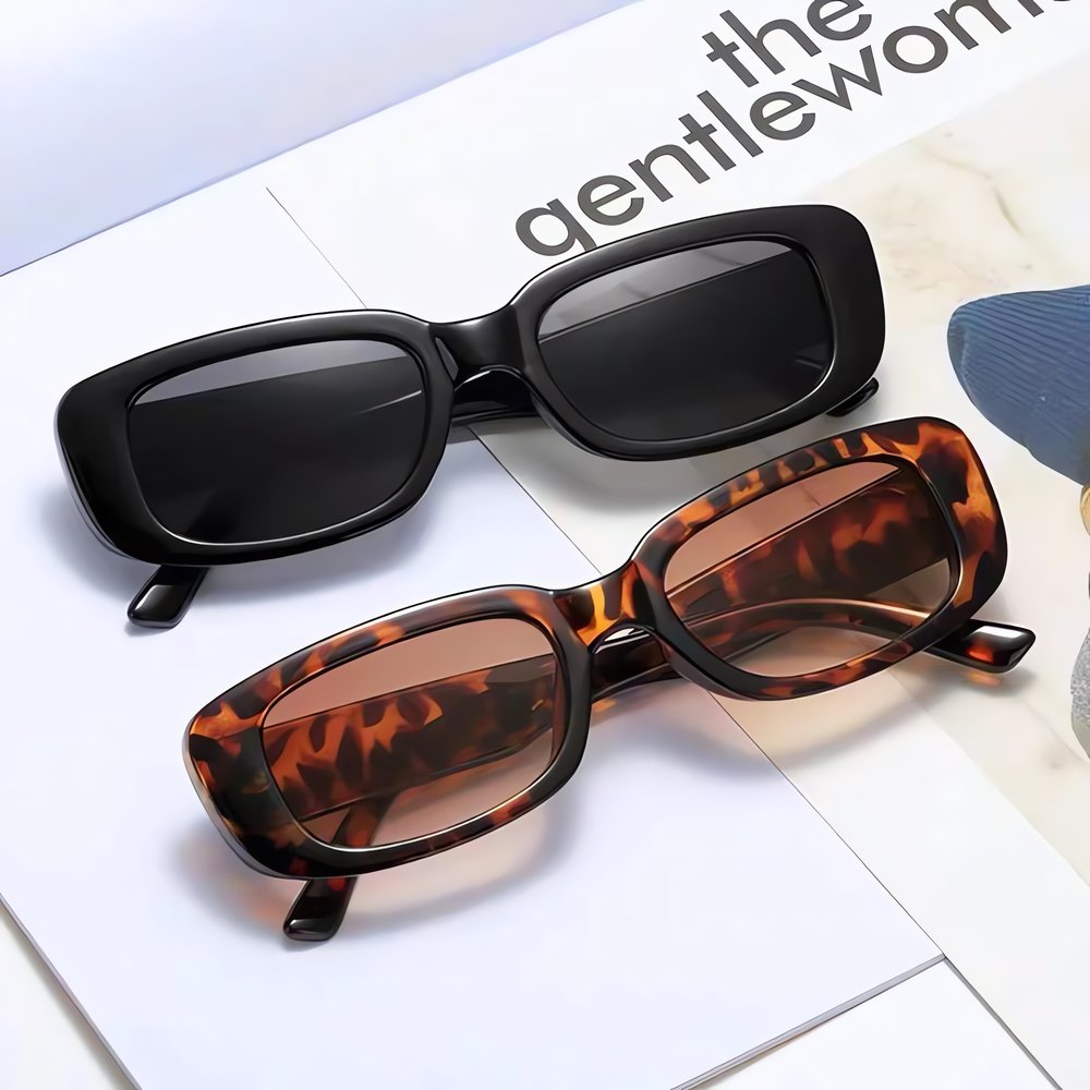 Lot De Lunettes Vintage Rectangulaires Tendance