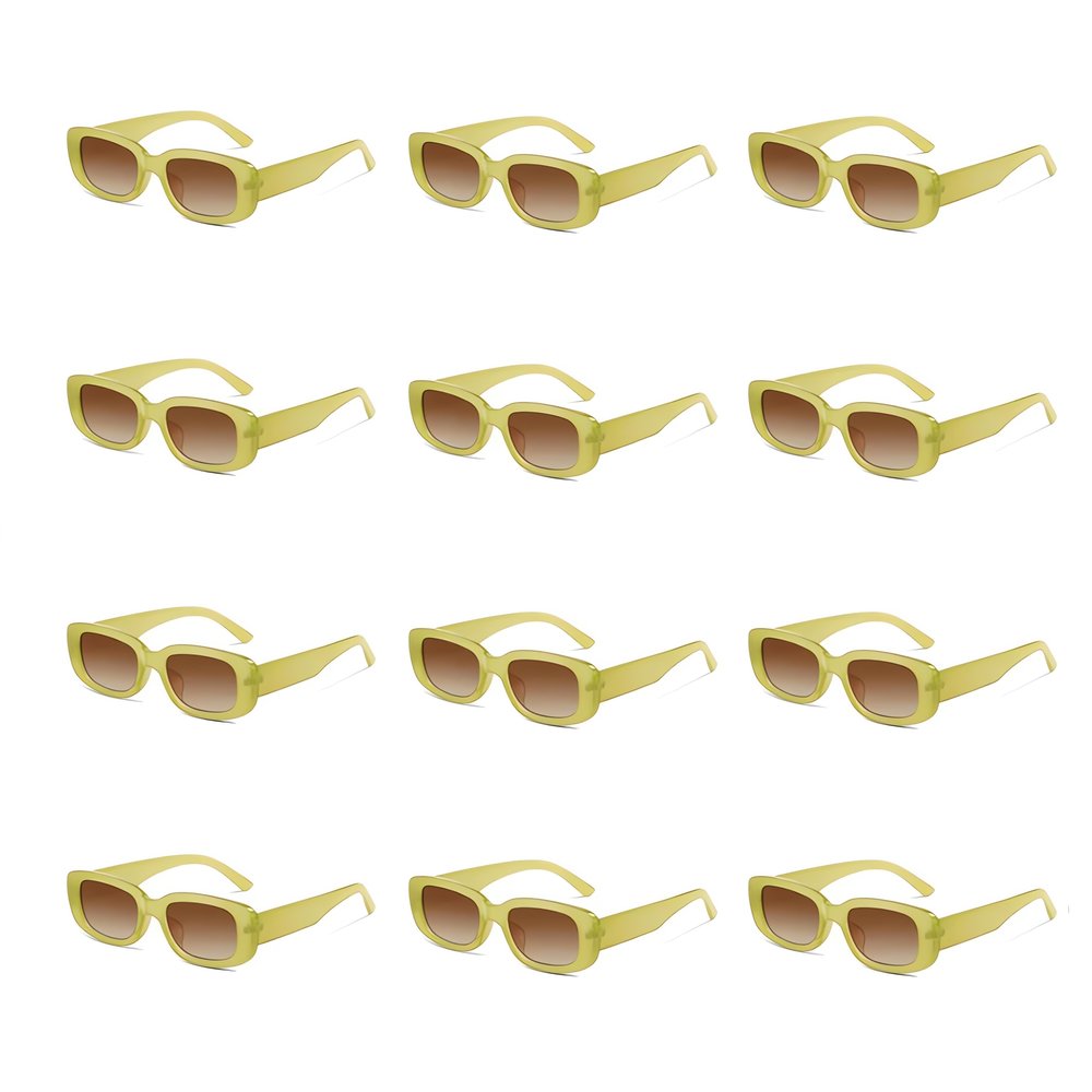 Lot De Lunettes Vintage Vert Hippie