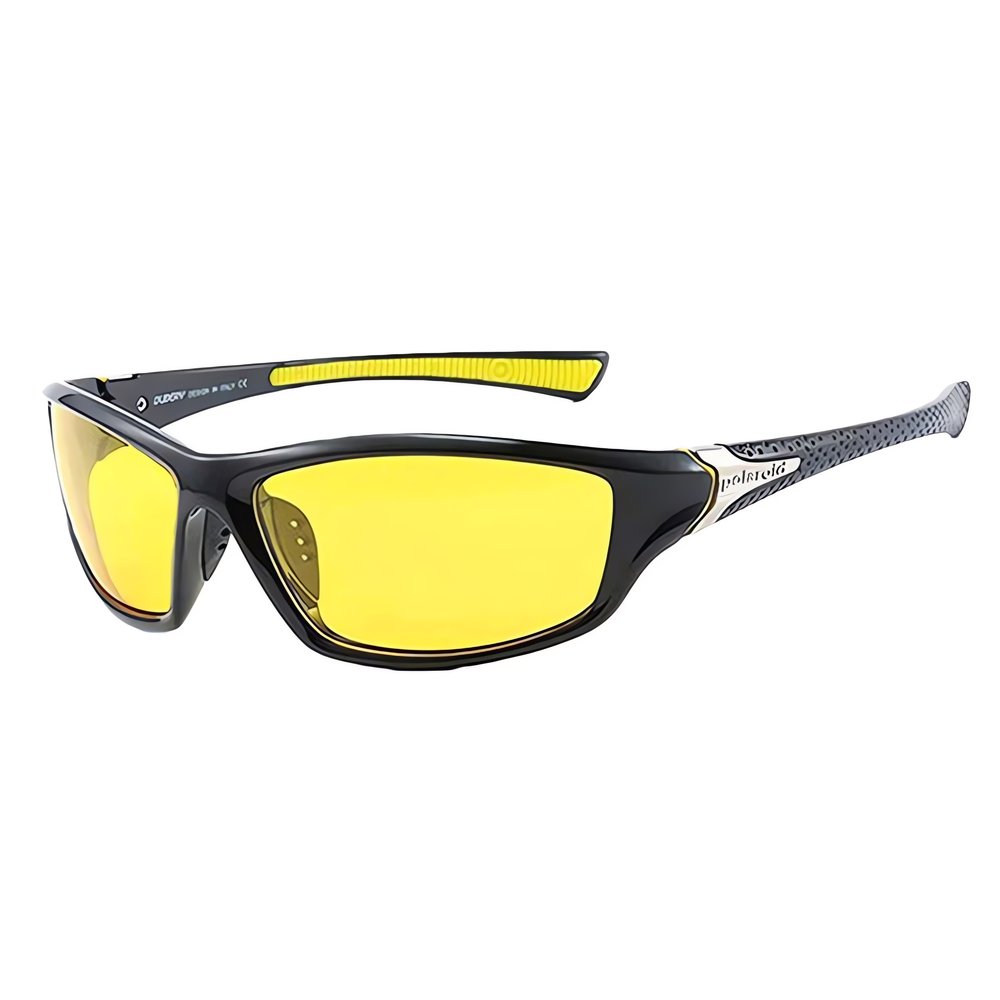 Lunettes De Sport Vintage Jaunes Noirs