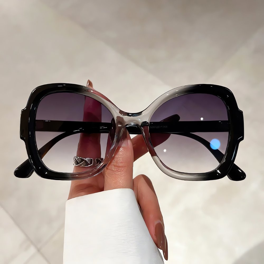 Lunettes Mouche Vintage Noires Translucides
