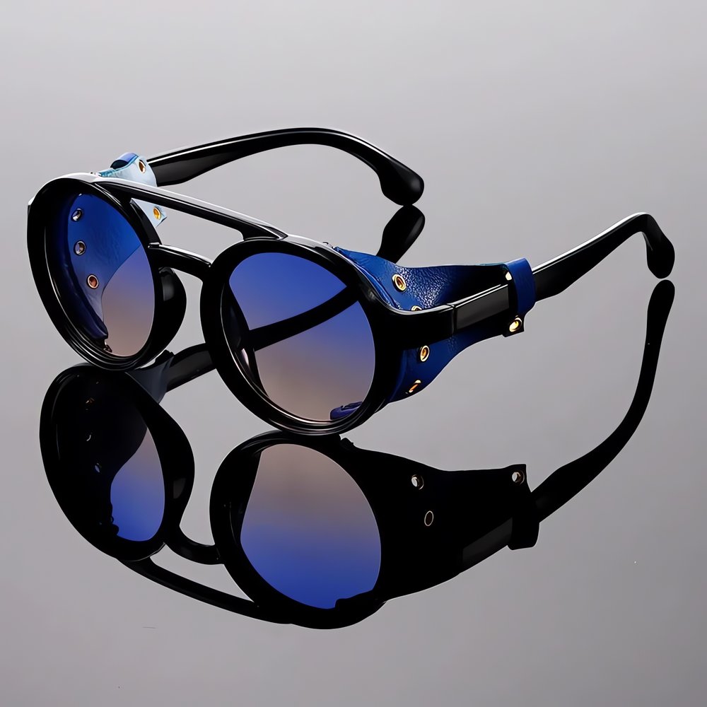 Lunettes Vintage Alpinisme Bleues