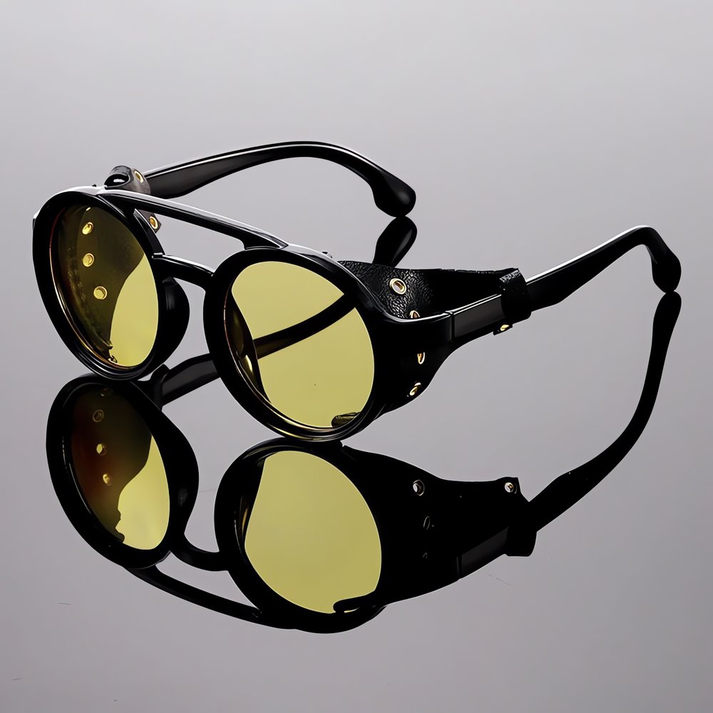 Lunettes Vintage Alpinisme Jaune
