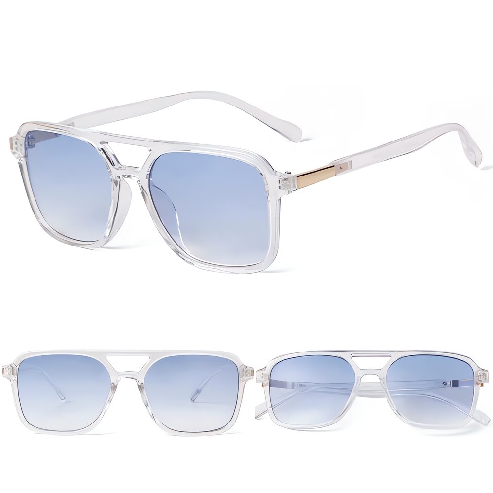 Lunettes Vintage Années 70 Transparent Dégradé