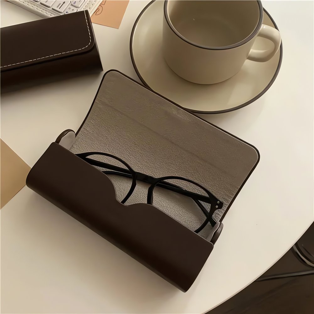 Lunettes Vintage Cuir Marron