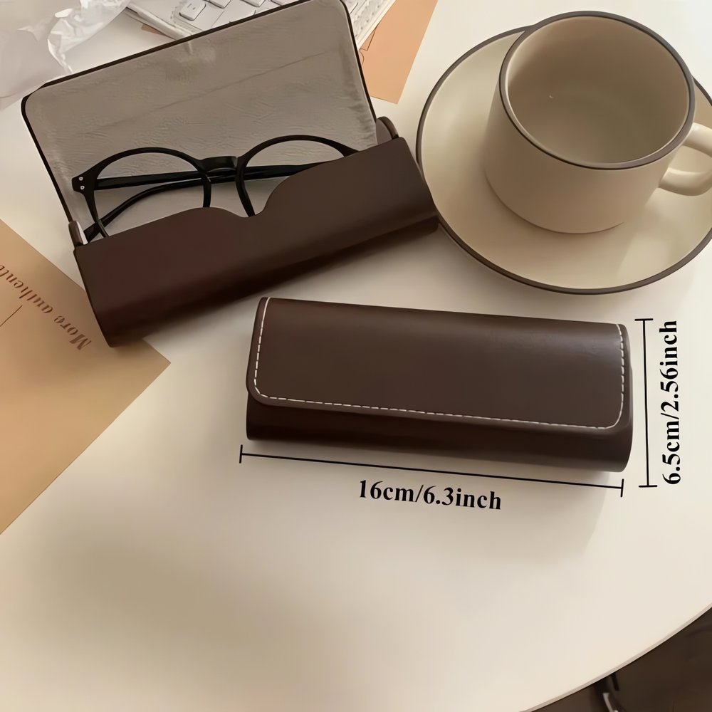 Lunettes Vintage Cuir Marron